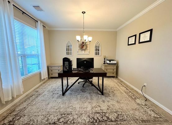 Chandelier, Home Office, Interior