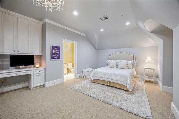 Bedroom, Interior, Recessed Lighting