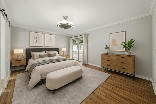 Bedroom, Interior, Wood Texture Flooring