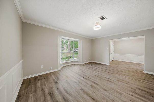 Empty room, Interior, Wood Texture Flooring