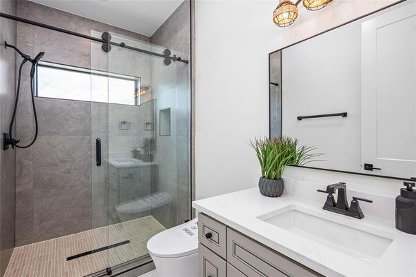 Bathroom, Glass Shower, Interior