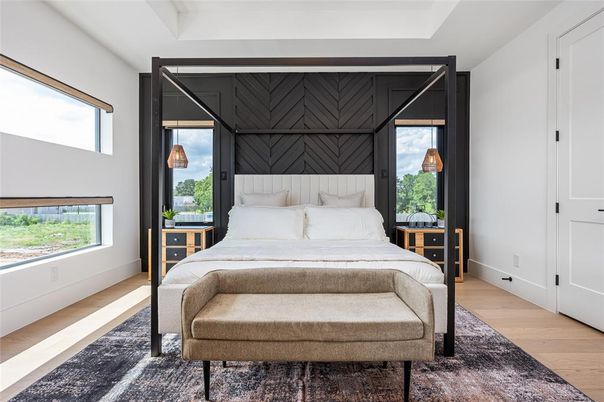 Bedroom, Interior, Wood Texture Flooring