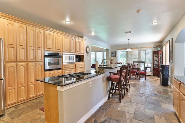 Dining room, Interior, Kitchen, Pendant Lights, Recessed Lighting