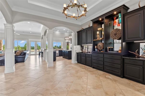 Chandelier, Interior, Recessed Lighting