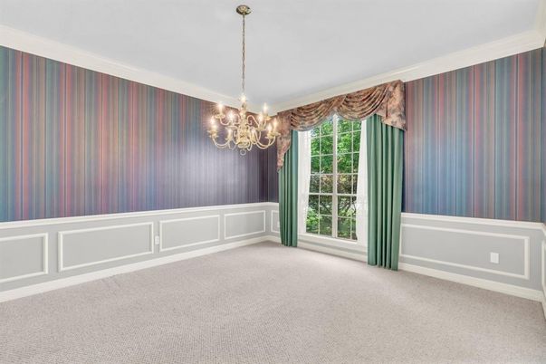 Chandelier, Empty room, Interior