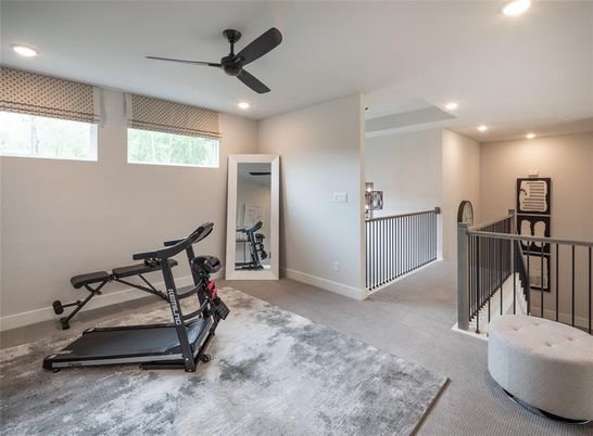 Fitness Equipment, Interior, Recessed Lighting