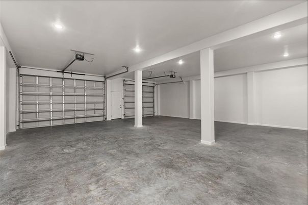 Garage, Interior, Recessed Lighting