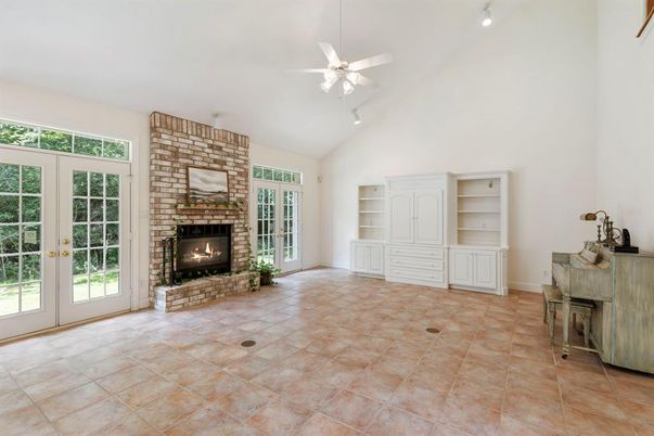 Empty room, Fireplace, Interior