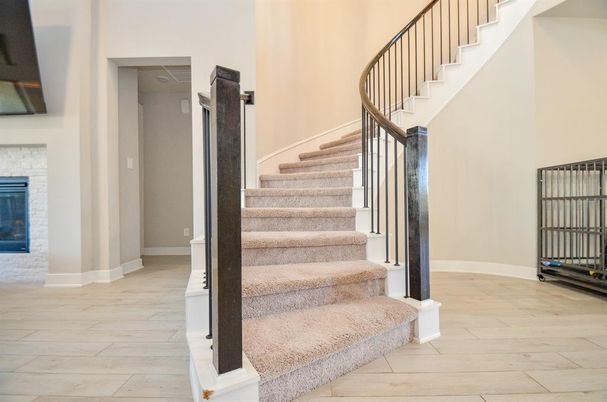 Fireplace, Interior, Wood Texture Flooring