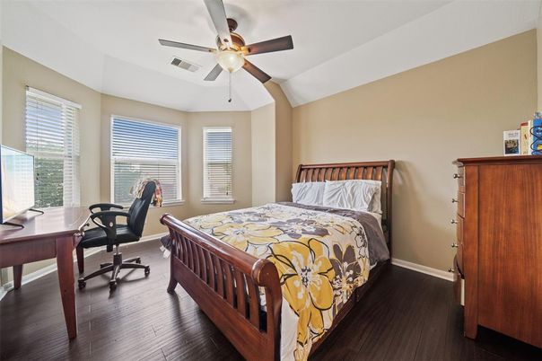 Bedroom, Home Office, Interior, Wood Texture Flooring