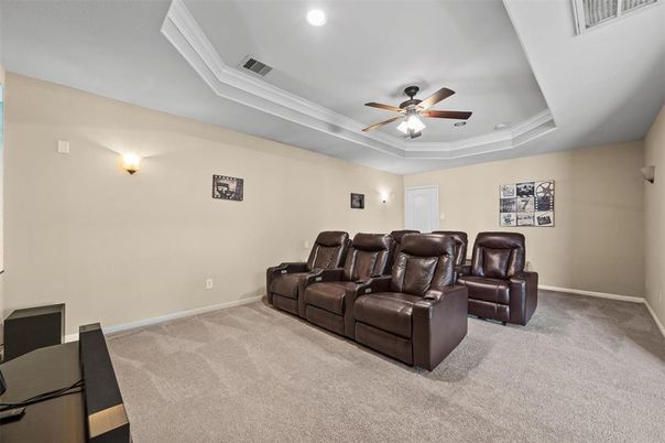 Home Theatre Room, Interior, Recessed Lighting, Theatre Room