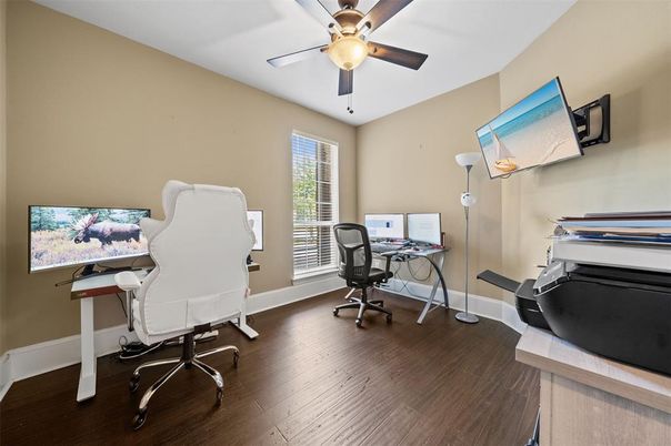 Home Office, Interior, Wood Texture Flooring