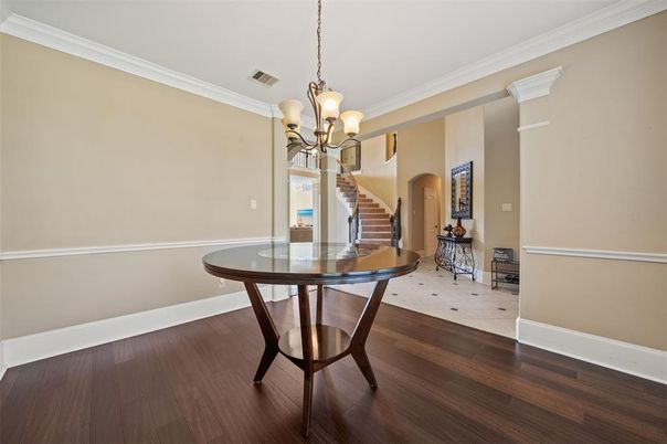 Chandelier, Interior, Wood Texture Flooring