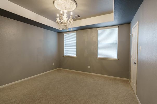 Chandelier, Empty room, Interior