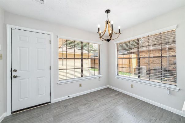 Chandelier, Empty room, Interior, Wood Texture Flooring