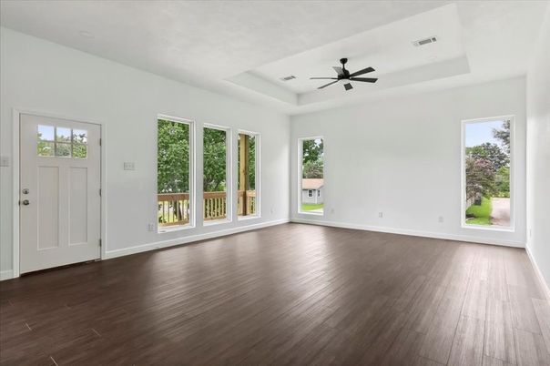 Empty room, Interior, Wood Texture Flooring