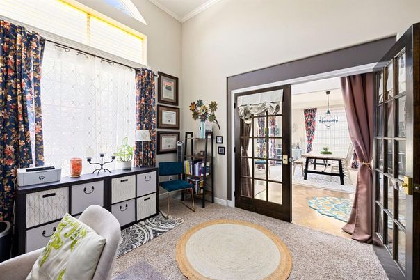 Chandelier, Home Office, Interior