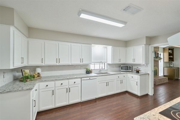 Interior, Kitchen, Wood Texture Flooring