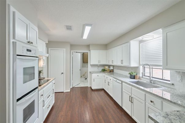 Interior, Kitchen, Wood Texture Flooring