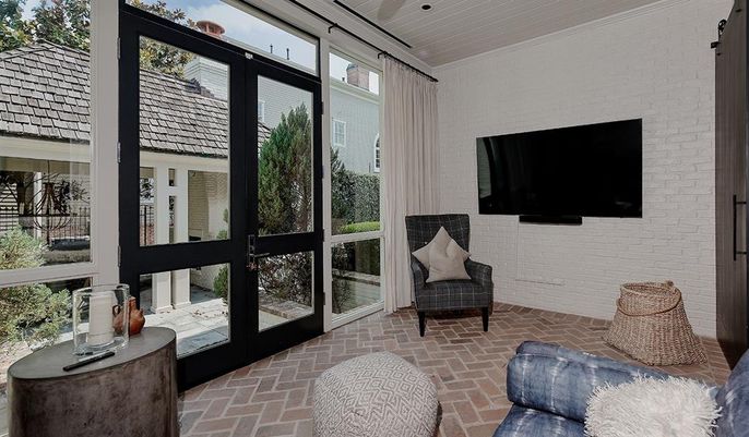 Interior, Stone Walls, Sun Room