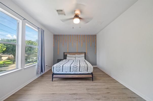 Bedroom, Interior, Wood Texture Flooring