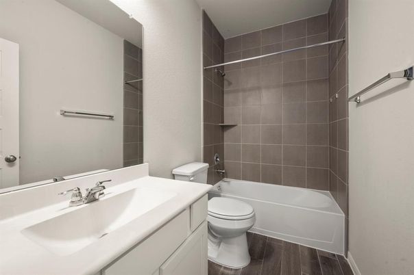 Bathroom, Interior, Wood Texture Flooring