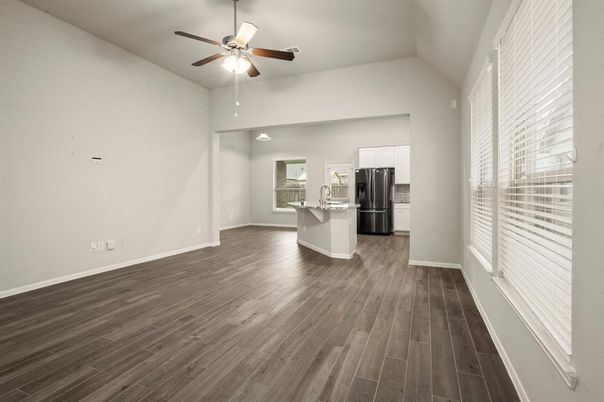 Empty room, Interior, Kitchen, Wood Texture Flooring