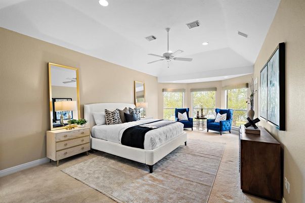 Bedroom, Interior, Recessed Lighting