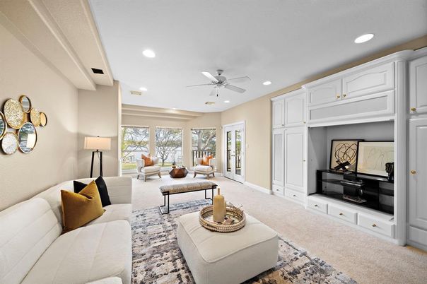 Interior, Living room, Recessed Lighting