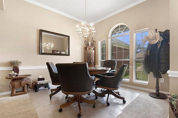 Chandelier, Home Office, Interior