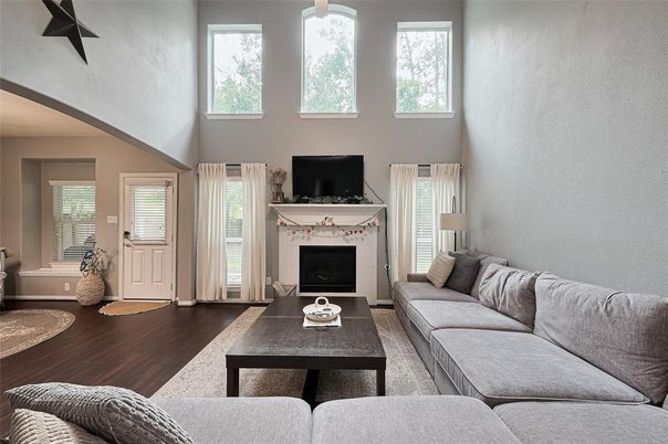 Fireplace, Interior, Living room, Wood Texture Flooring
