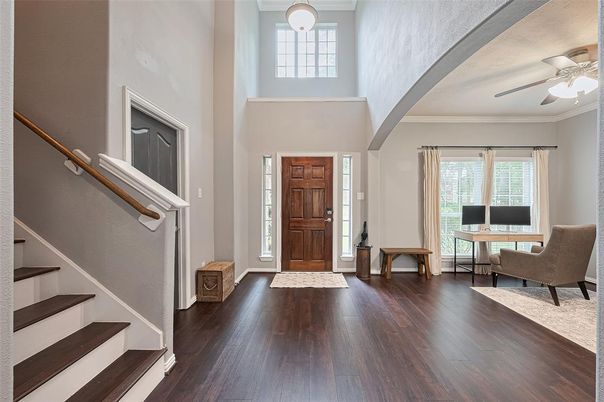 Home Office, Interior, Wood Texture Flooring