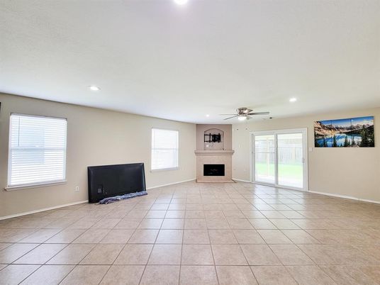 Empty room, Fireplace, Interior, Recessed Lighting
