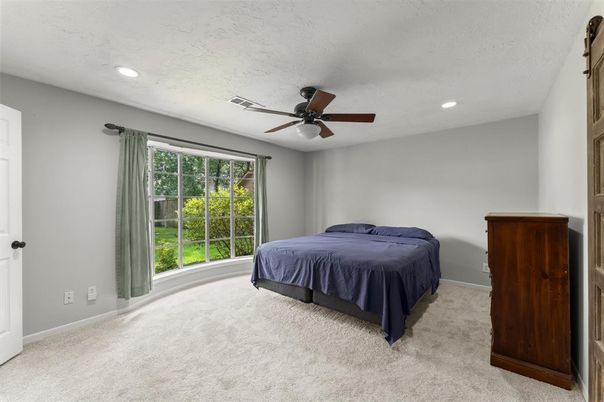 Bedroom, Interior, Recessed Lighting