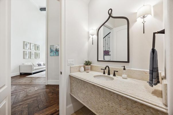 Bathroom, Interior, Wood Texture Flooring