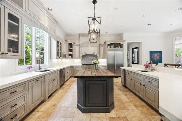 Interior, Kitchen, Pendant Lights, Recessed Lighting, Stainless Steel Appliances