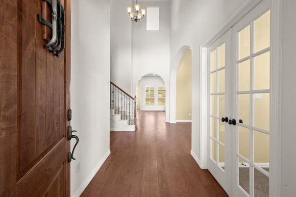 Chandelier, Interior, Wood Texture Flooring
