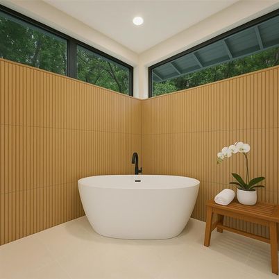 Bathroom, Free Standing Baths, Interior, Recessed Lighting