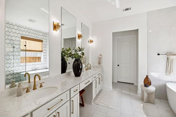 Bathroom, Dual Sink Vanities, Interior, Marble
