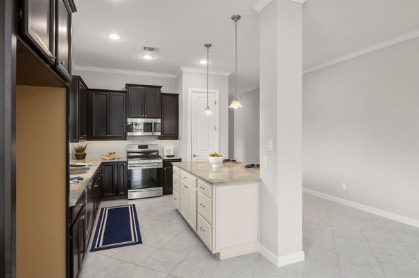 Interior, Kitchen, Pendant Lights, Recessed Lighting, Stainless Steel Appliances