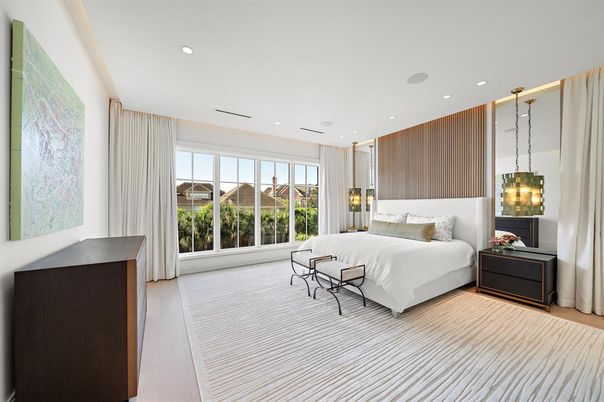 Bedroom, Interior, Pendant Lights, Recessed Lighting