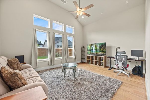 Home Office, Interior, Wood Texture Flooring