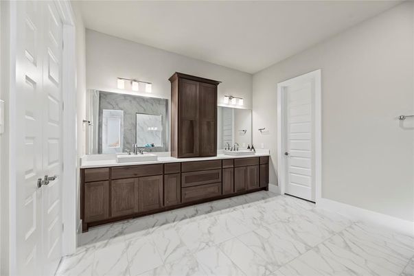 Bathroom, Dual Sink Vanities, Interior, Marble