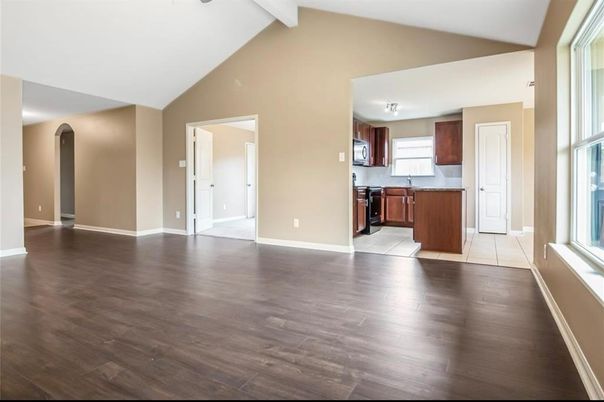 Empty room, Interior, Kitchen, Wood Texture Flooring