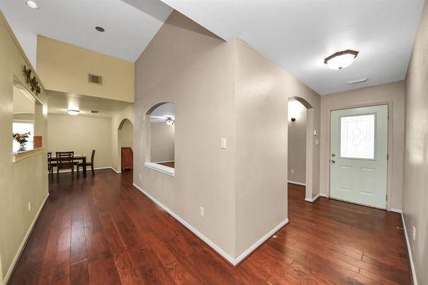 Dining room, Interior, Wood Texture Flooring