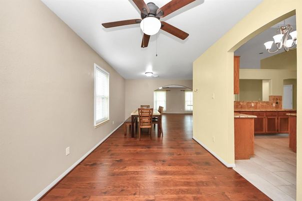 Dining room, Interior, Wood Texture Flooring