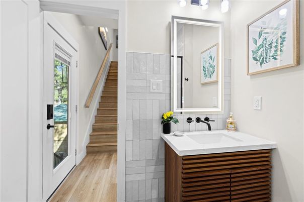 Bathroom, Interior, Wood Texture Flooring