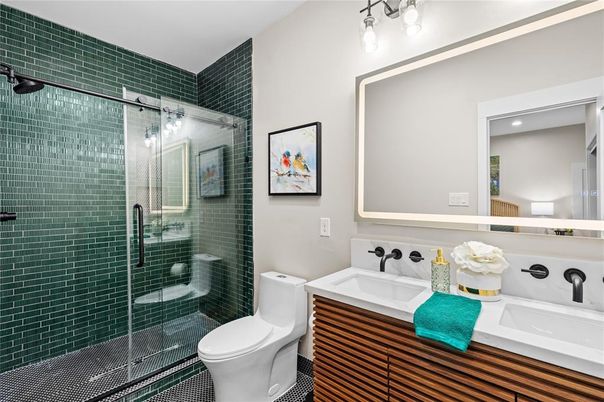 Bathroom, Glass Shower, Interior