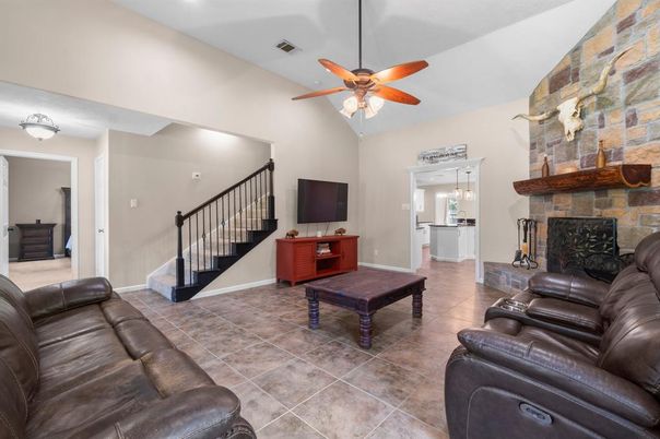 Home Theatre Room, Fireplace, Interior, Living room