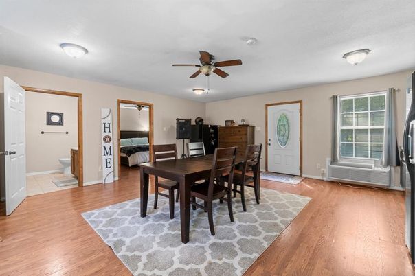 Dining room, Interior, Wood Texture Flooring
